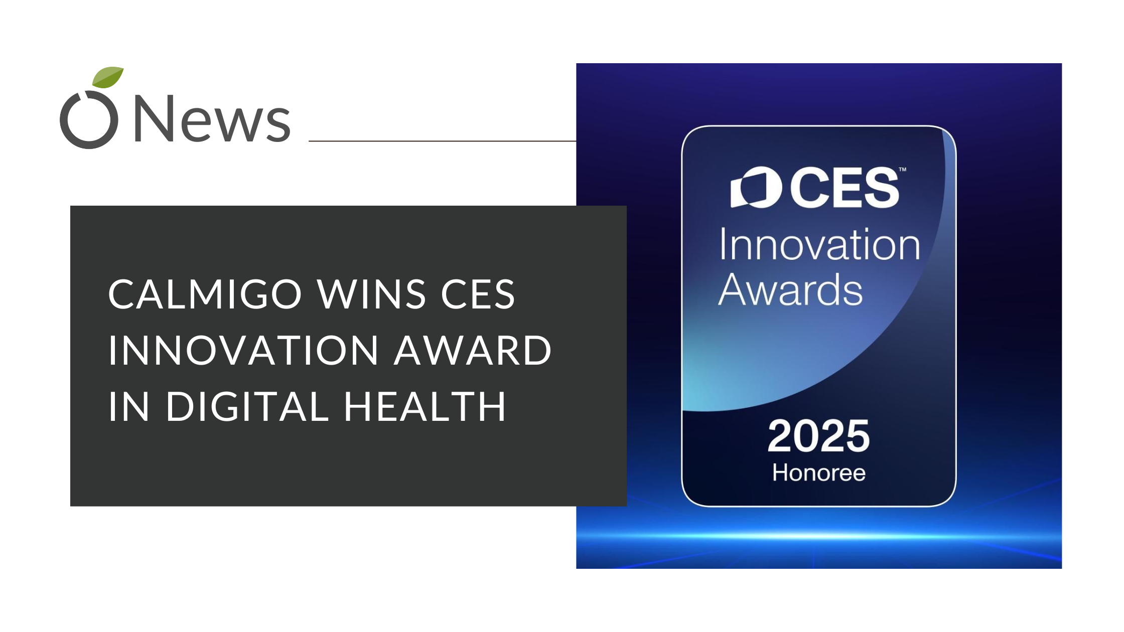 CalmiGo Awarded at CES 2025 for Digital Health Innovation